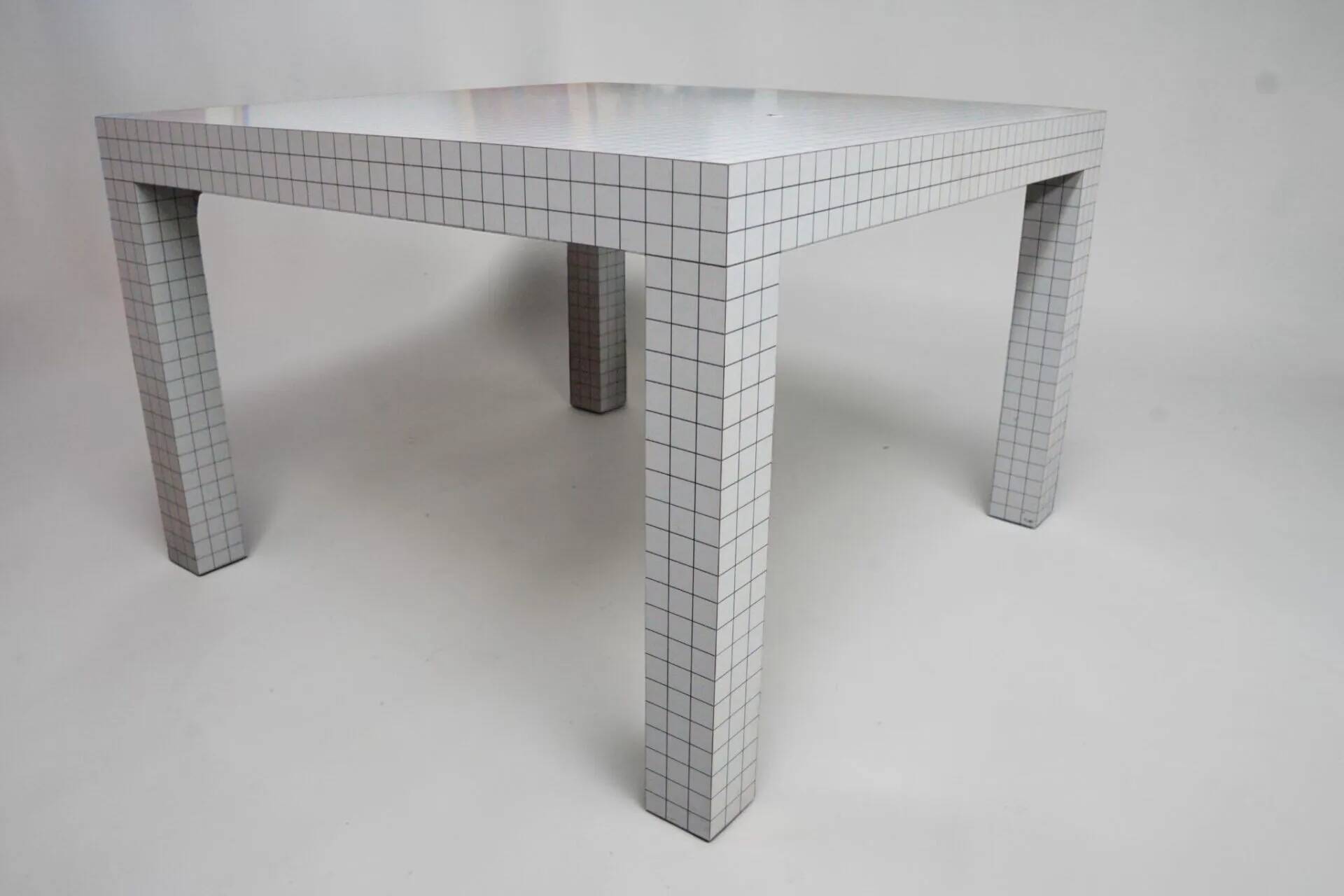 Table "Quaderna" (111x111) - Superstudio for Zanotta - Original edition