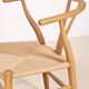 4x Chaise Wishbone CH24 de Hans J. Wegner en chêne, 1990