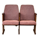 Vintage Red Folding Cinema Chairs, 1970s Czechoslovakia