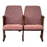 Vintage Red Folding Cinema Chairs, 1970s Czechoslovakia