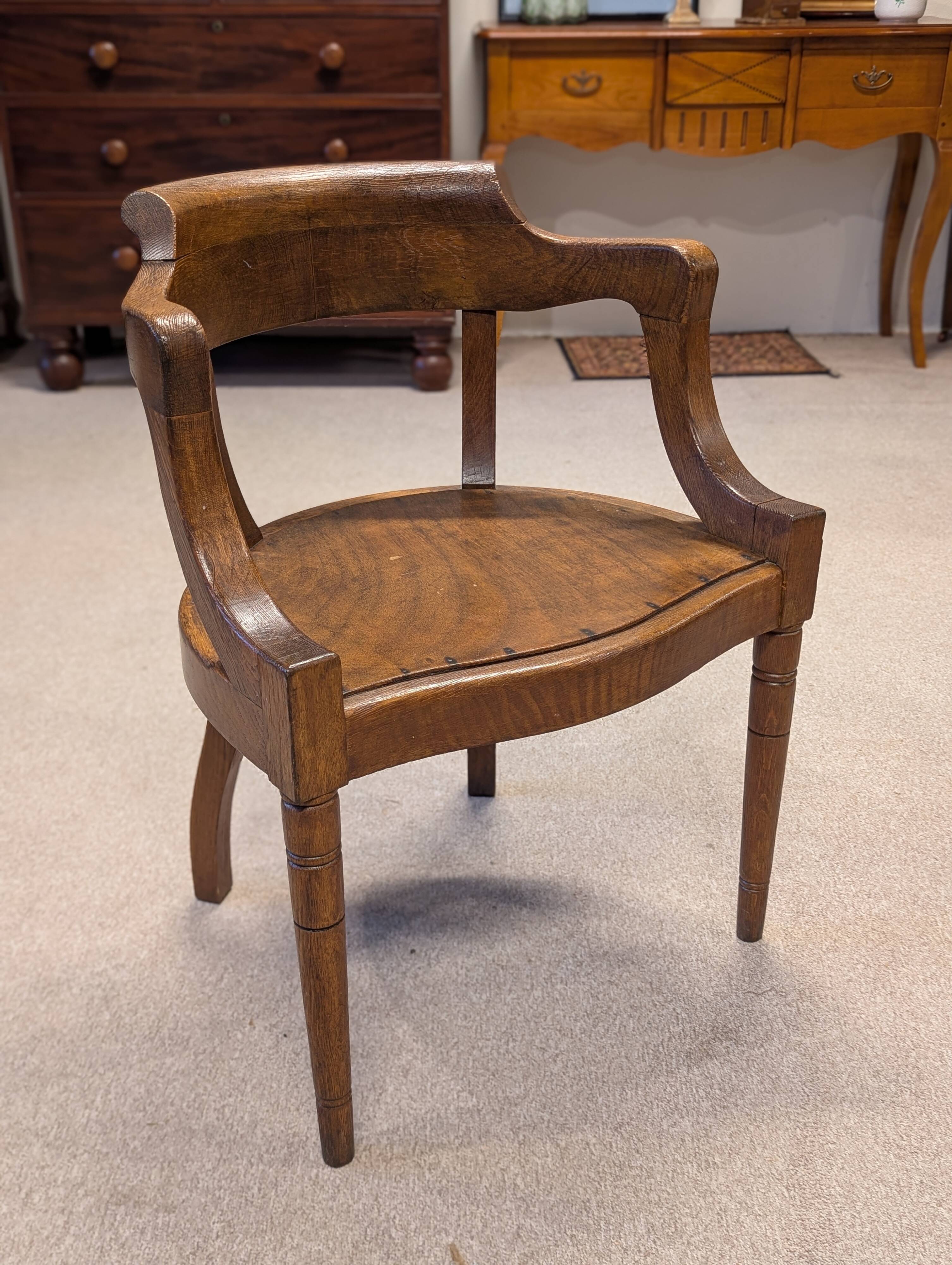 Oak office chair