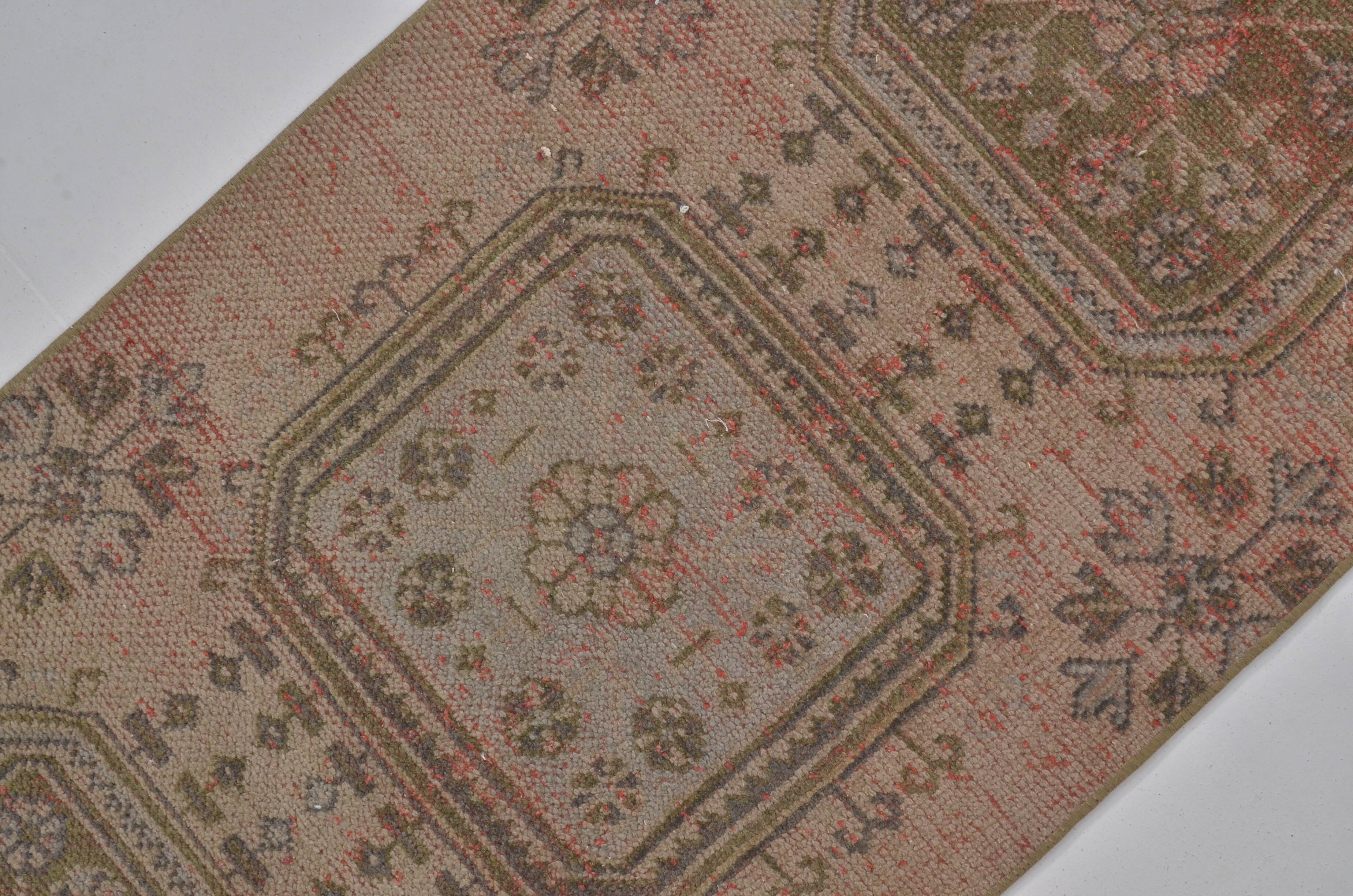 Oushak handmade vintage runner rug sku c112