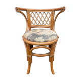 Rattan and bamboo armchair