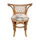 Rattan and bamboo armchair