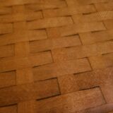 Oak Tray With Woven Top From The 1960s