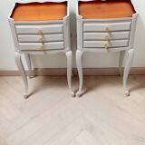 Pair of antique bedside tables