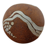 Danish Raku Studio Pottery Vase, 1960s