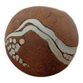 Danish Raku Studio Pottery Vase, 1960s