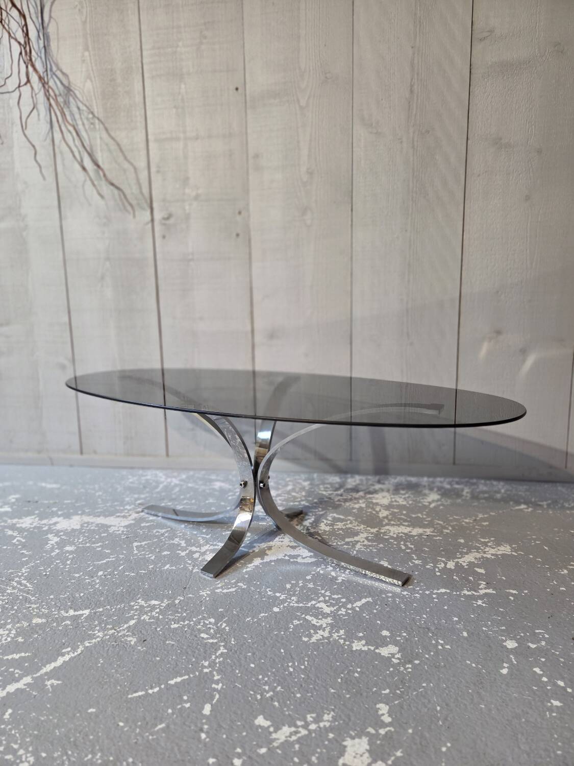 Glass coffee table