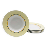 6 hollow plates "Gien", model Val d'Isère
