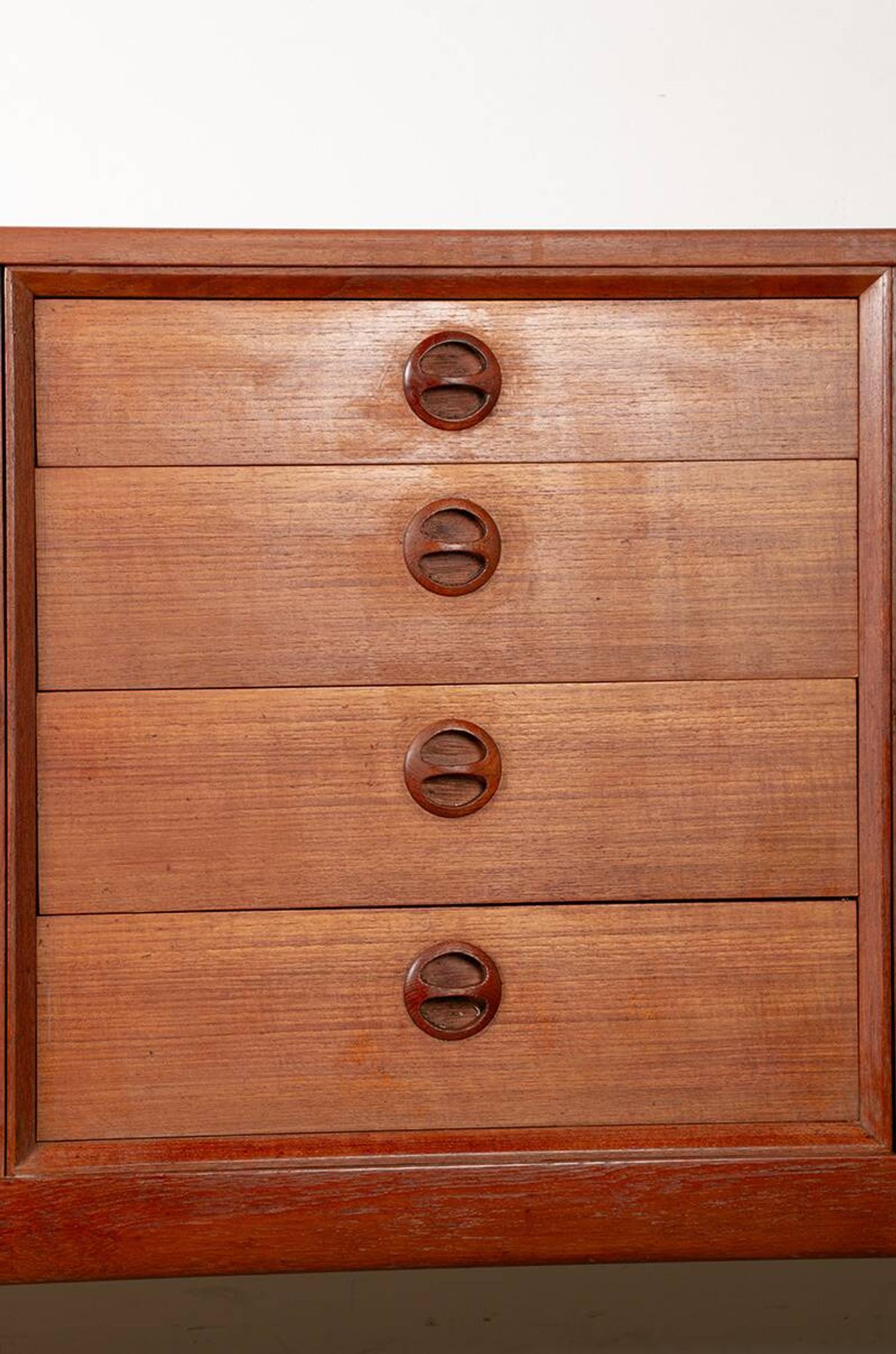 Danish teak sideboard model, Harry Østergaard, Randers Mobelfabrik 1960