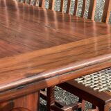 Mahogany set (ipe) composed of a table, 14 chairs and 2 armchairs - work from the 70s
