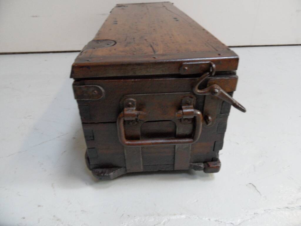 Vintage wooden military chest