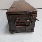 Vintage wooden military chest