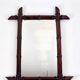 Art Nouveau Wooden Faux Bamboo Mirror, France, 1920