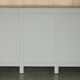 Vintage sideboard with wrought iron doors