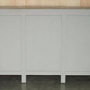 Vintage sideboard with wrought iron doors