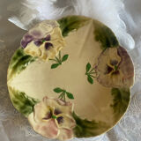 Dessert plate in majolica from Choisy le Roi