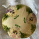 Dessert plate in majolica from Choisy le Roi
