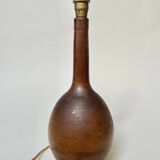 Stone lamp with pleated shade