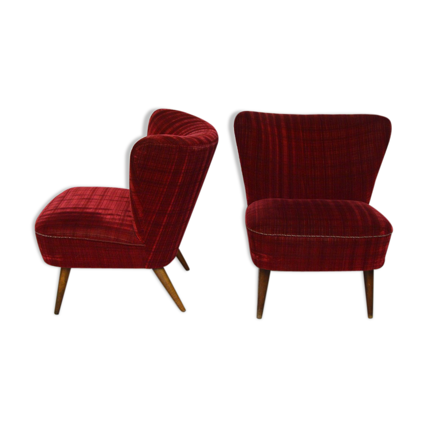 Paire de fauteuils cocktail 1960
