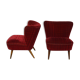 Paire de fauteuils cocktail 1960