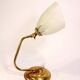 Bedside lamp, brass and glass, 1950