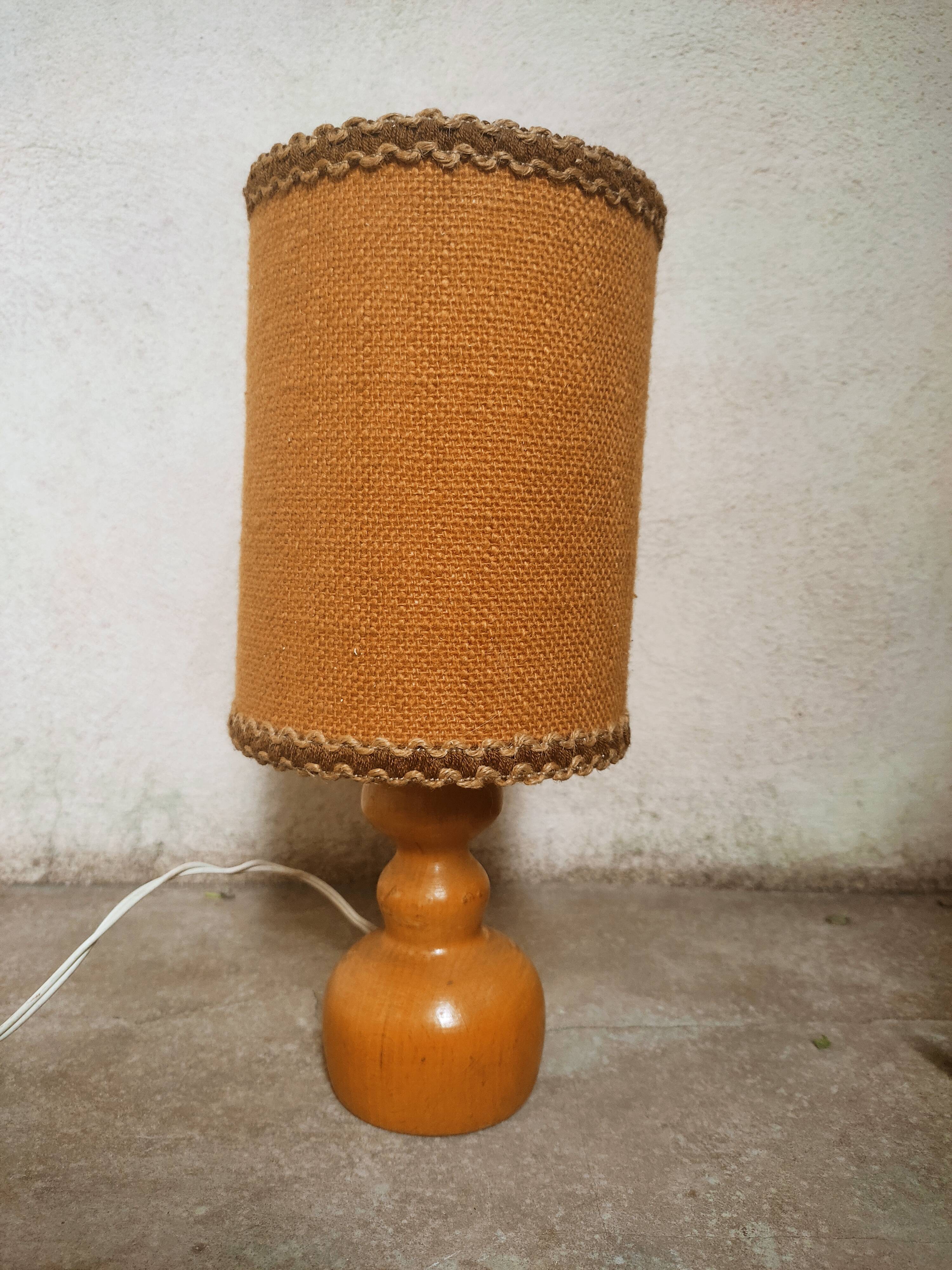 Vintage wooden lamp