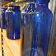 Vase verre bleu cobalt
