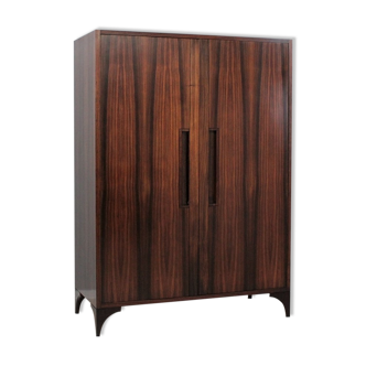 Italian mid century rosewood wardrobe 1950s