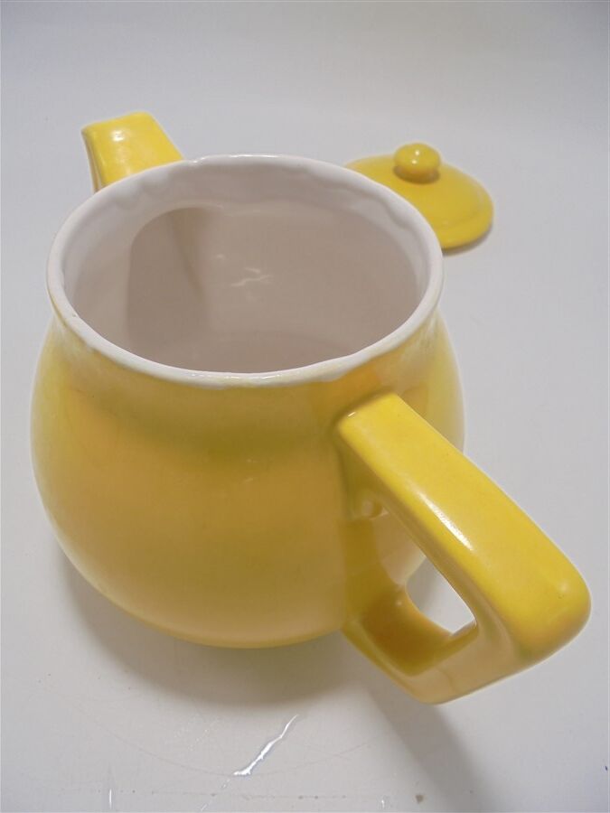 Vintage yellow teapot