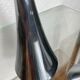 Pair of designer candle holders in stainless steel