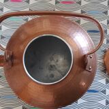 Hammered copper teapot