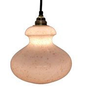 Vintage Pendant Lamp With Opaline Shade