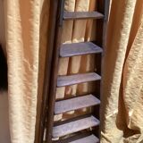Antique 6-step wooden stepladder