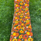 Vintage 70s floral sun lounger