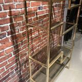 Gold metal shelf
