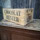 Ancienne caisse de transport Chocolat Meunier