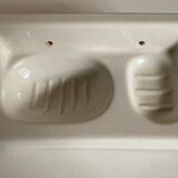 Bathroom door art deco ceramic soap holder