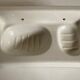 Bathroom door art deco ceramic soap holder