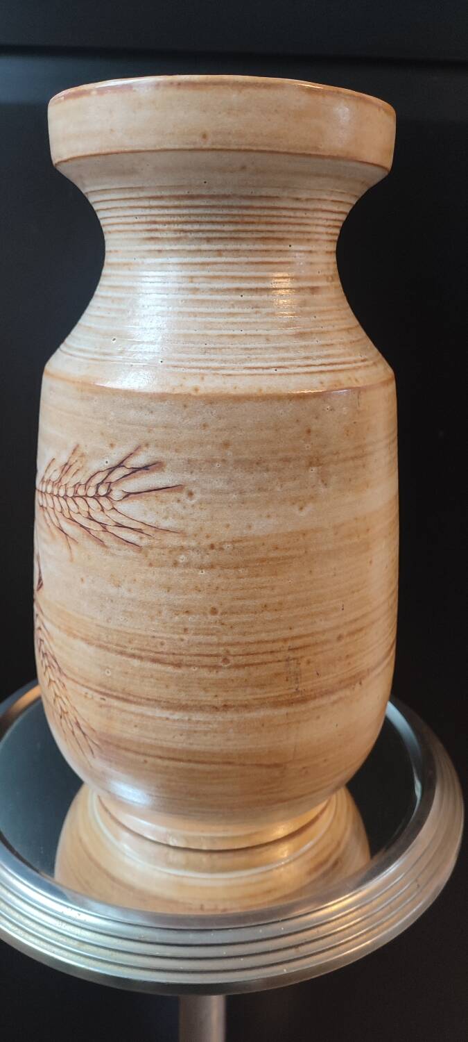 Large Vallauris vase signed by Jacques Fonck and Jean Matéo, 1950s.