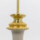 Cracked celadon porcelain lamp with gilded bronze, circa 1880