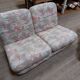 Ensemble de salon modulable vintage - Canapé 2 places + chauffeuse 1 place