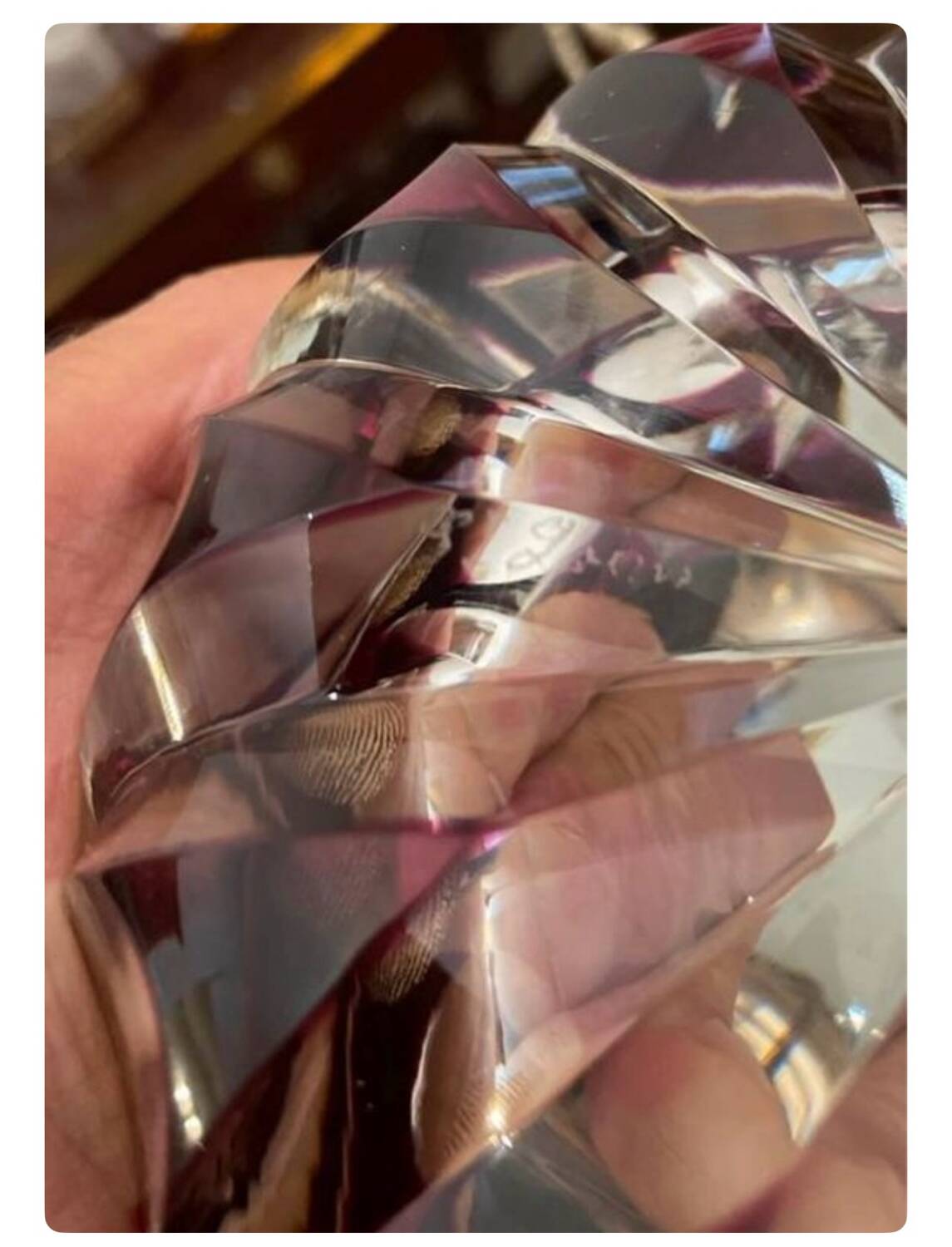 Saint Louis crystal ashtray