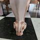 Commode Vintage vieux rose