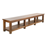 Long solid wood coffee table