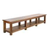 Long solid wood coffee table