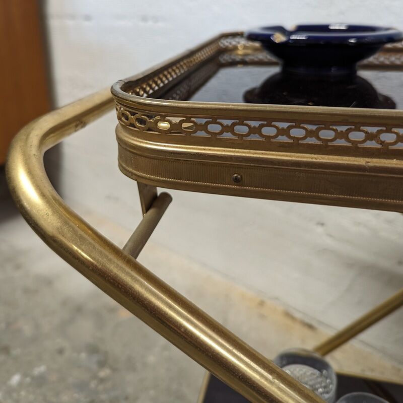 Foldable vintage bar trolley