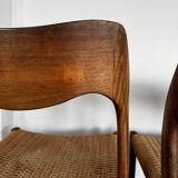 set of 4 chairs Niels O. Moller model 71