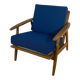 Danish armchair from the 1960s – Mid-century teak seat